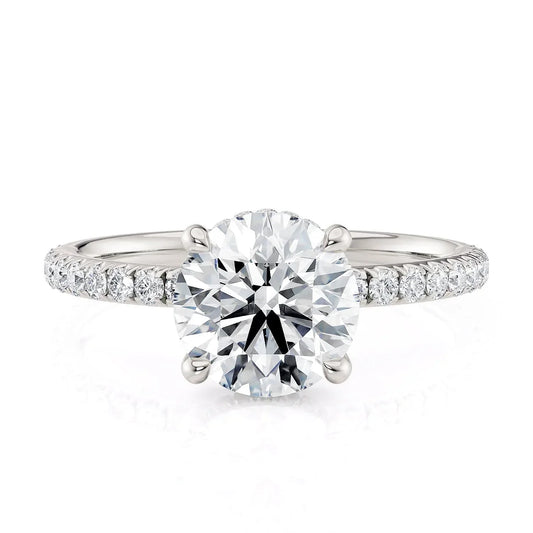 MICHAEL M Engagement Rings 18K White Gold Crown R788-1.5