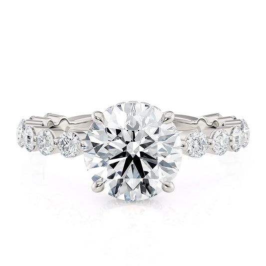 MICHAEL M Engagement Rings 18K White Gold Crown R790-2