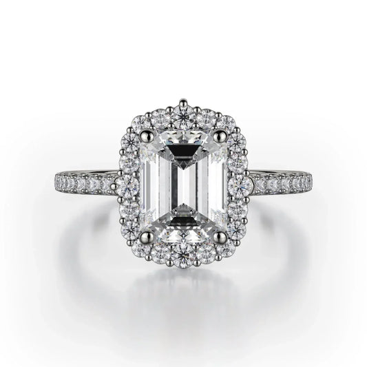 MICHAEL M Engagement Rings 18K White Gold Defined R739-2EM R739-2EM-WG