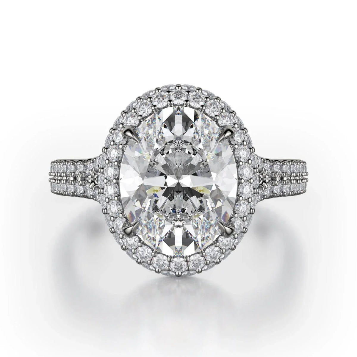 MICHAEL M Engagement Rings 18K White Gold Defined R778-3 R778-3WG