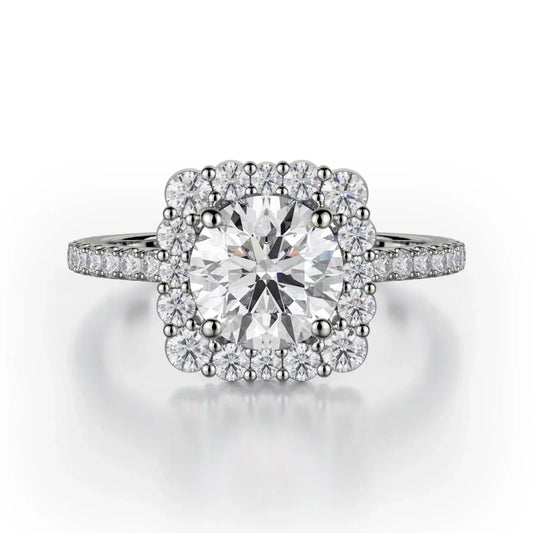 MICHAEL M Engagement Rings 18K White Gold Defined R784-2 R784-2WG