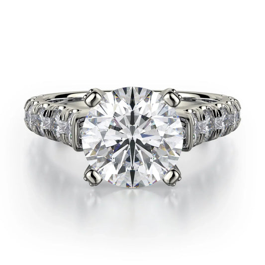 MICHAEL M Engagement Rings 18K White Gold Europa R255-2 R255-2WG