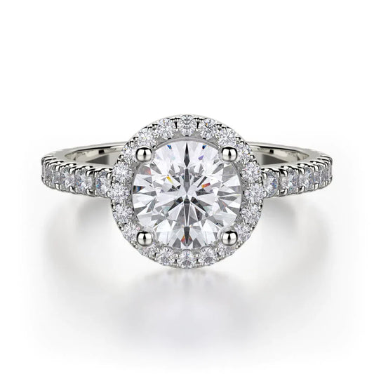 MICHAEL M Engagement Rings 18K White Gold Europa R320S-1 R320S-1WG