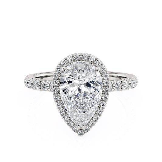 MICHAEL M Engagement Rings 18K White Gold Europa R320S-2PR R320S-2PR-WG