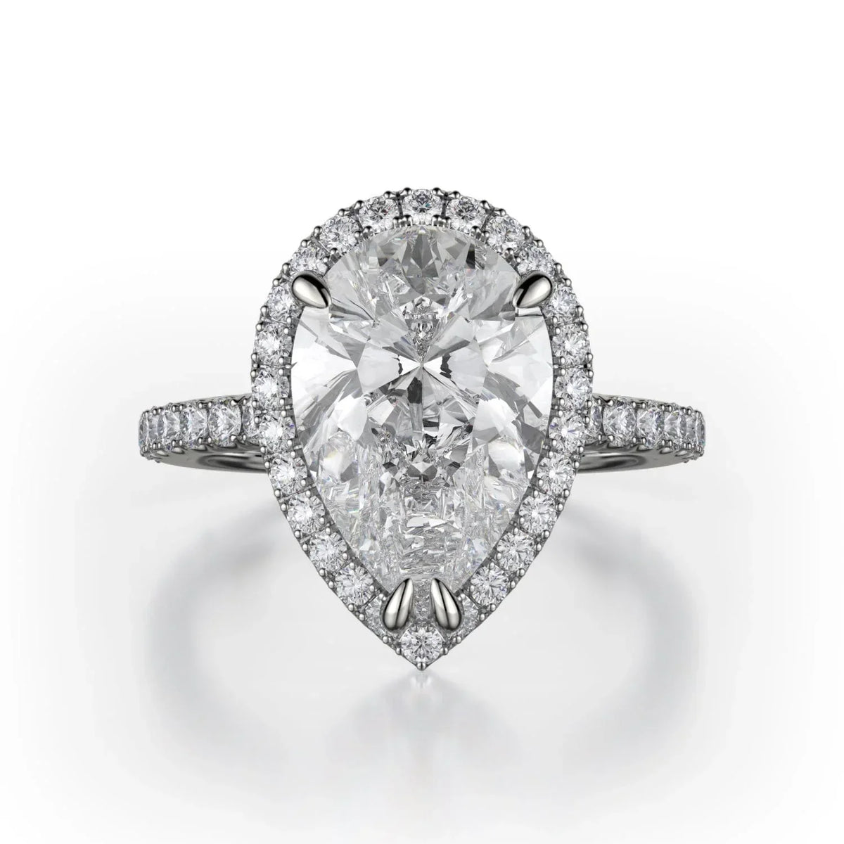MICHAEL M Engagement Rings 18K White Gold Europa R320S-2PR R320S-2PR-WG