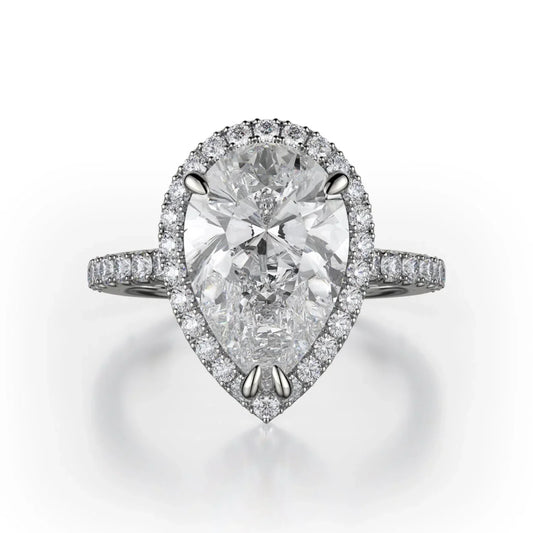 MICHAEL M Engagement Rings 18K White Gold Europa R320S-2PR R320S-2PR-WG