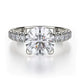 MICHAEL M Engagement Rings 18K White Gold Europa R371L-3 R371L-3WG
