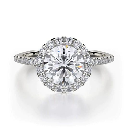 MICHAEL M Engagement Rings 18K White Gold Europa R440S-1 R440S-1WG