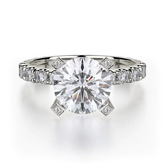 MICHAEL M Engagement Rings 18K White Gold Europa R442-2 R442-2WG