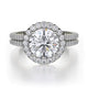 MICHAEL M Engagement Rings 18K White Gold Europa R456-2 R456-2WG