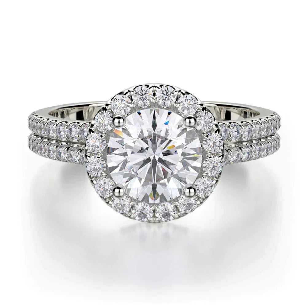 MICHAEL M Engagement Rings 18K White Gold Europa R490-1 R490-1WG