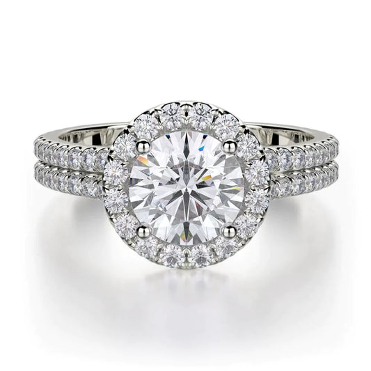 MICHAEL M Engagement Rings 18K White Gold Europa R490-1 R490-1WG