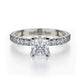 MICHAEL M Engagement Rings 18K White Gold Europa R493-0.75 R493-0.75WG