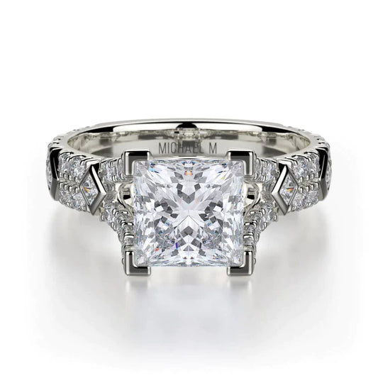 MICHAEL M Engagement Rings 18K White Gold Europa R511-1 R511-1WG