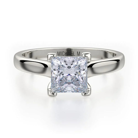 MICHAEL M Engagement Rings 18K White Gold Europa R524-1 R524-1WG