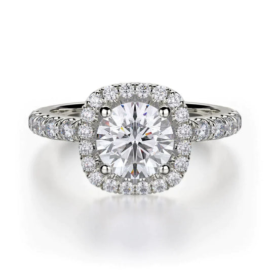 MICHAEL M Engagement Rings 18K White Gold Europa R536-1 R536-1WG