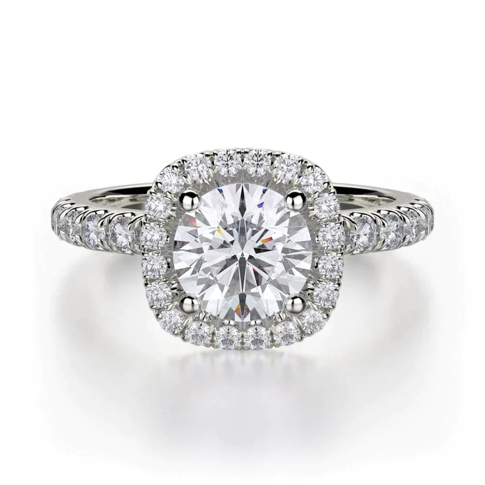 MICHAEL M Engagement Rings 18K White Gold Europa R536-1 R536-1WG
