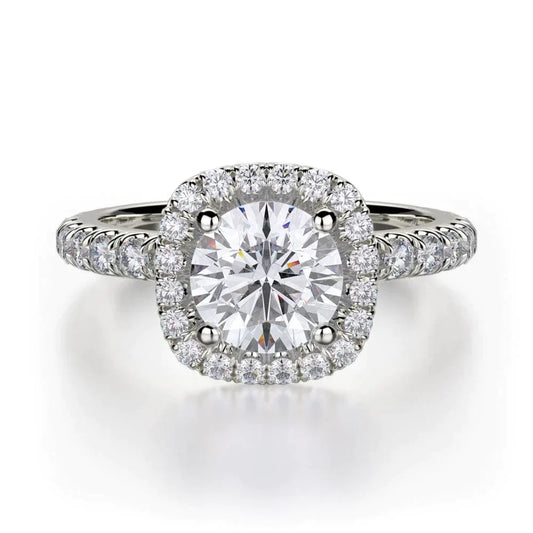 MICHAEL M Engagement Rings 18K White Gold Europa R536-1 R536-1WG
