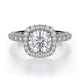 MICHAEL M Engagement Rings 18K White Gold Europa R536-1 R536-1WG