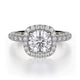 MICHAEL M Engagement Rings 18K White Gold Europa R536-1 R536-1WG