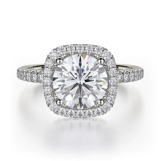 MICHAEL M Engagement Rings 18K White Gold Europa R536S-1.5 R536S-1.5WG
