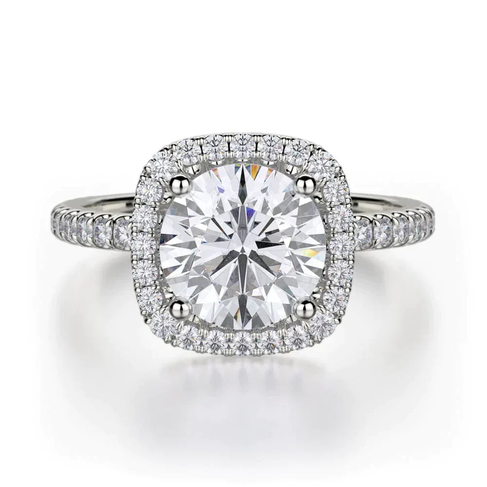 MICHAEL M Engagement Rings 18K White Gold Europa R536S-1.5 R536S-1.5WG