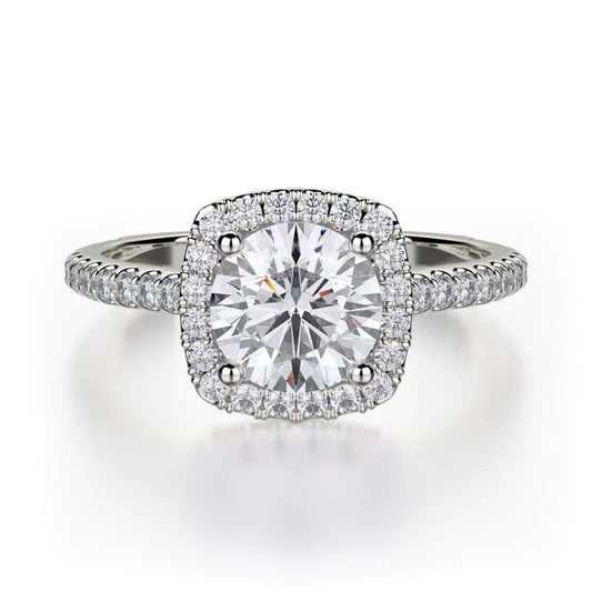 MICHAEL M Engagement Rings 18K White Gold Europa R539S-1 R539S-1WG