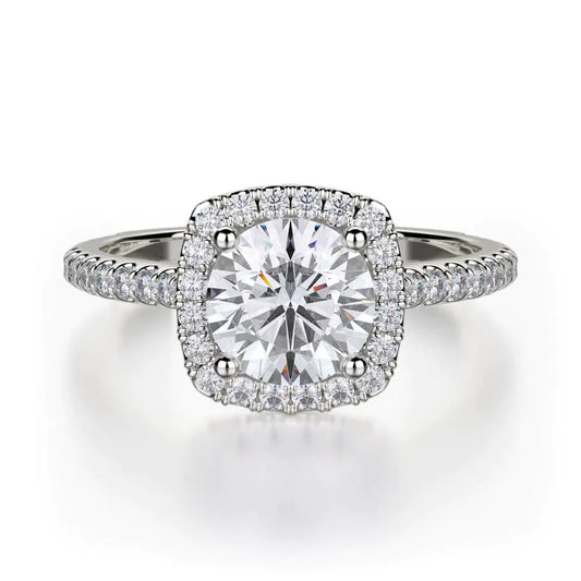 MICHAEL M Engagement Rings 18K White Gold Europa R539S-1 R539S-1WG