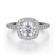 MICHAEL M Engagement Rings 18K White Gold Europa R539S-1 R539S-1WG