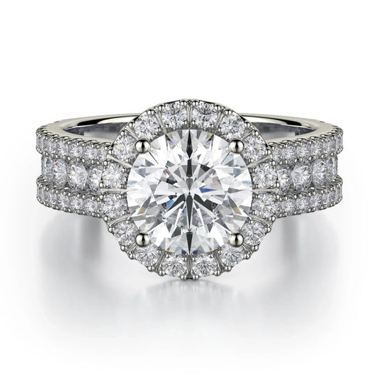 MICHAEL M Engagement Rings 18K White Gold Europa R551-1.5 R551-1.5WG