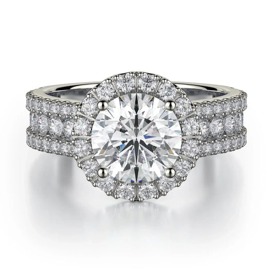 MICHAEL M Engagement Rings 18K White Gold Europa R551-1.5 R551-1.5WG