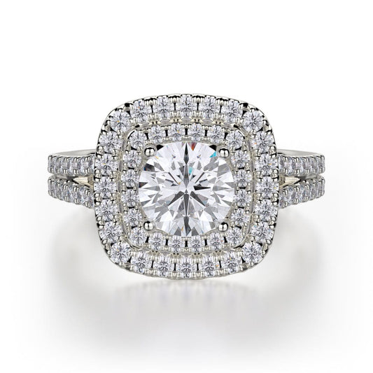 MICHAEL M Engagement Rings 18K White Gold Europa R661-1 R661-1WG