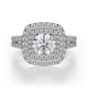 MICHAEL M Engagement Rings 18K White Gold Europa R661-1 R661-1WG