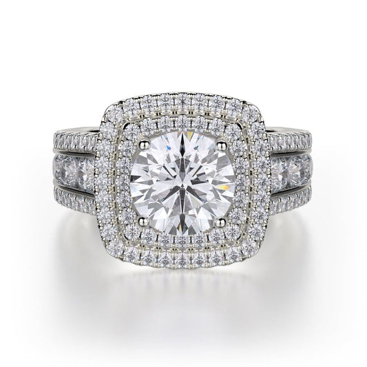 MICHAEL M Engagement Rings 18K White Gold Loud R720-2 R720-2WG
