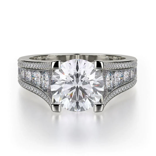 MICHAEL M Engagement Rings 18K White Gold Loud R735-2 R735-2WG