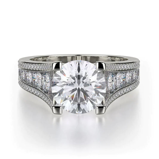 MICHAEL M Engagement Rings 18K White Gold Loud R735-2 R735-2WG