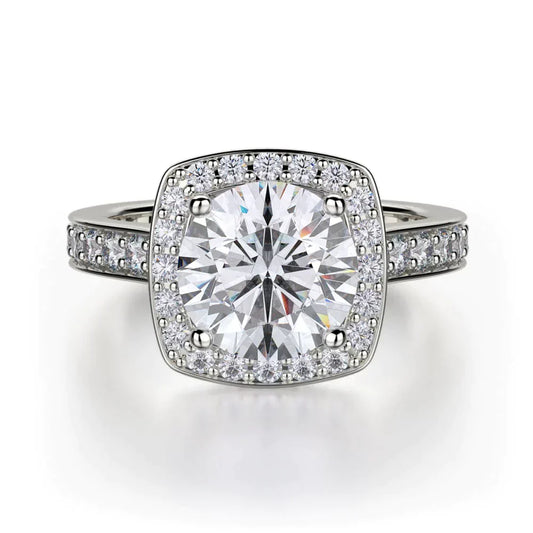 MICHAEL M Engagement Rings 18K White Gold Love R378-2 R378-2WG