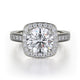 MICHAEL M Engagement Rings 18K White Gold Love R378-2 R378-2WG