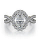 MICHAEL M Engagement Rings 18K White Gold Love R454-2 R454-2WG