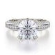 MICHAEL M Engagement Rings 18K White Gold Love R457-2 R457-2WG