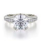 MICHAEL M Engagement Rings 18K White Gold Love R457-2 R457-2WG