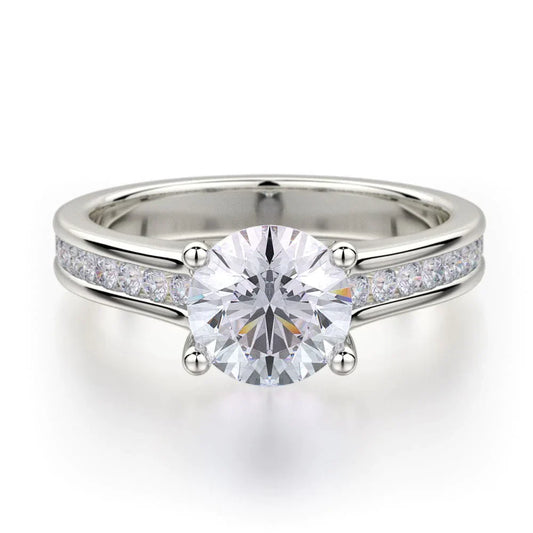 MICHAEL M Engagement Rings 18K White Gold Love R461-1 R461-1WG