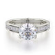 MICHAEL M Engagement Rings 18K White Gold Love R461-1 R461-1WG