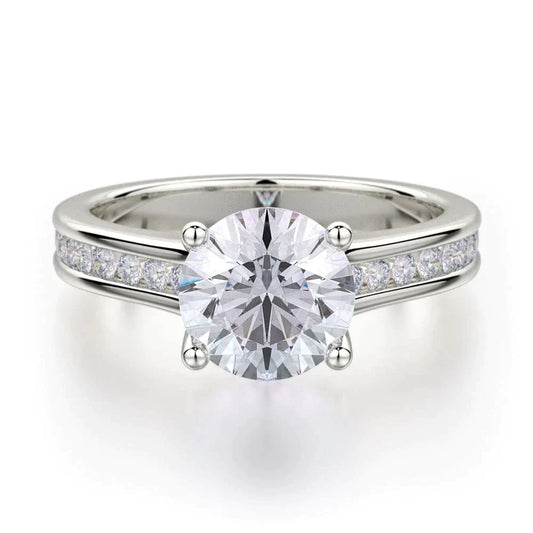 MICHAEL M Engagement Rings 18K White Gold Love R461-2 R461-2WG