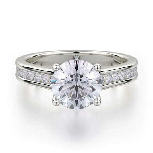MICHAEL M Engagement Rings 18K White Gold Love R461-2 R461-2WG