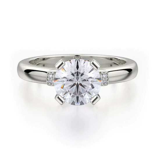 MICHAEL M Engagement Rings 18K White Gold Love R516-1 R516-1WG