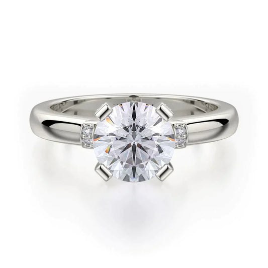 MICHAEL M Engagement Rings 18K White Gold Love R516-1 R516-1WG