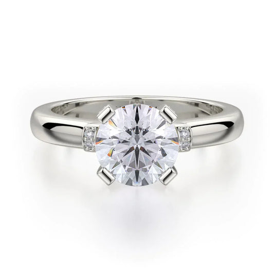 MICHAEL M Engagement Rings 18K White Gold Love R516-1 R516-1WG
