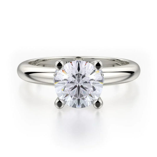 MICHAEL M Engagement Rings 18K White Gold Love R517-1 R517-1WG
