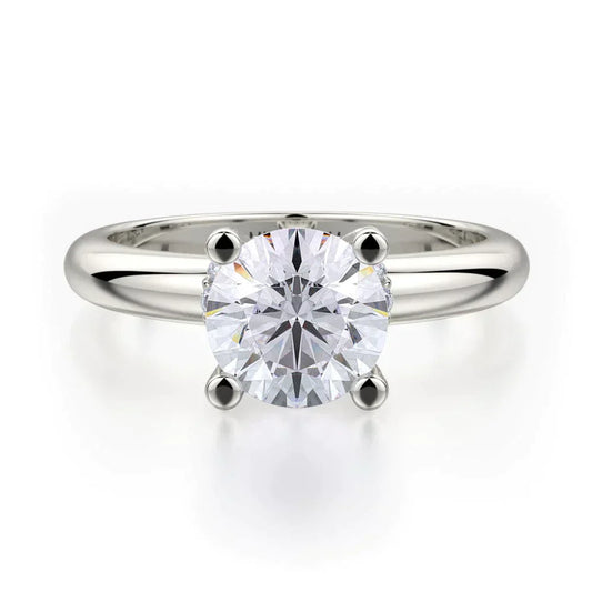 MICHAEL M Engagement Rings 18K White Gold Love R517-1 R517-1WG